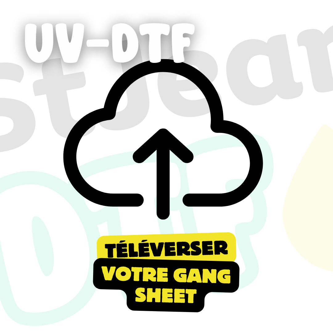 Téléverser votre Gang Sheet d'UV-DTF