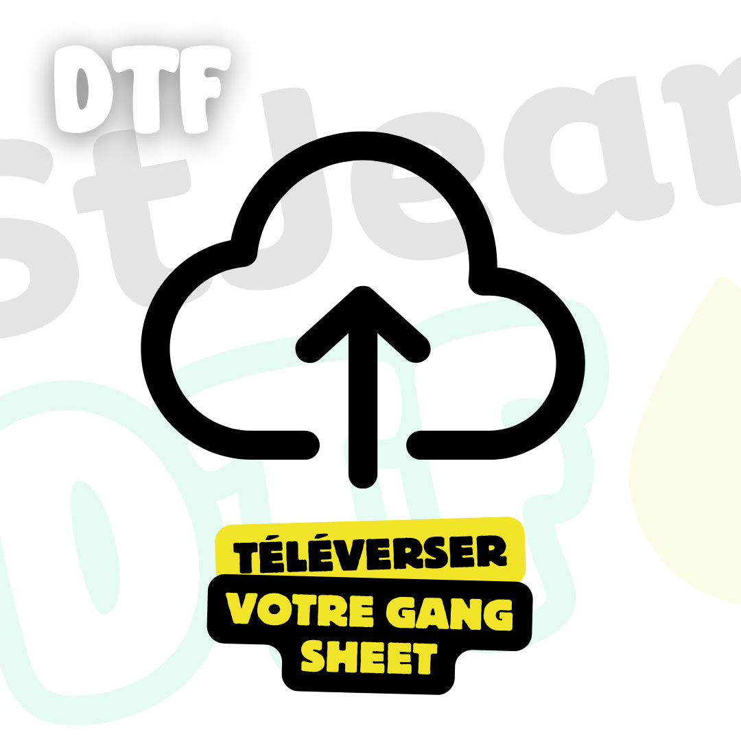 Téléversez votre Gang Sheet DTF